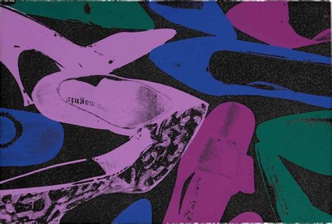 Diamond Dust Shoes by Andy Warhol Background.